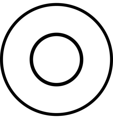 Kompakt disk, multimedya izole çizgi vektör kolayca değiştirilebilir veya düzenlenmiş simge.