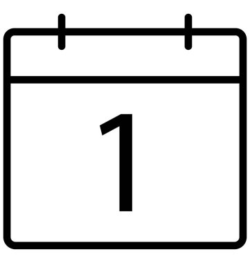 Takvim izole çizgi vektör kolayca değiştirilebilir veya düzenlenmiş simge.