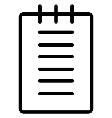 Metin sayfası izole çizgi vektör kolayca değiştirilebilir veya düzenlenmiş simge.