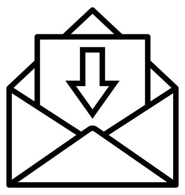 Gelen kutusu izole vektör simgesi olduğunu kolayca değiştirme veya Edited olabilir.