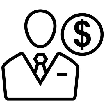 İş adamı izole vektör simgesi olduğunu kolayca değiştirme veya Edited olabilir.