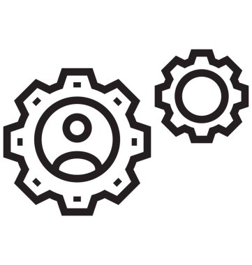 Yönetim izole vektör simgesi olduğunu kolayca değiştirme veya Edited olabilir.