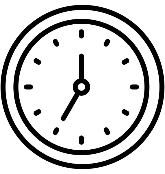 Horloge Icône Vectorielle Isolée Qui Peut Être Facilement Modifiée Éditée — Image vectorielle
