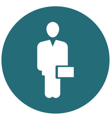 İş adamı izole vektör simgesi olduğunu kolayca değiştirme veya Edited olabilir.