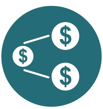 Para birimi değeri izole vektör simge kolayca değiştirme veya Edited olabilir.