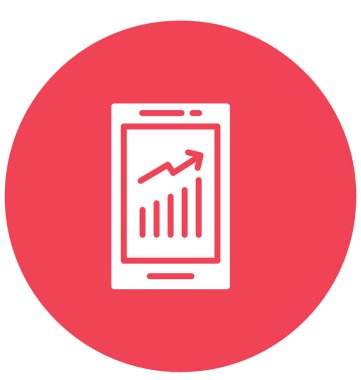 Mobil grafik izole vektör simge kolayca değiştirme veya Edited olabilir.