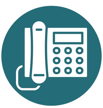 Kolayca değiştirilebilen ya da düzenlenebilen telefon izole edilmiş vektör simgesi.