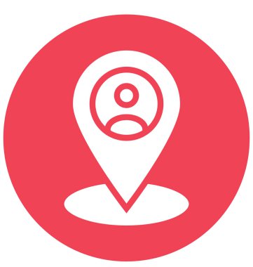 Kullanıcı konumu izole vektör simge kolayca değiştirme veya Edited olabilir.                                                                                                                                                                                