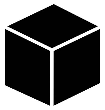 Küp izole vektör simgesi olduğunu kolayca değiştirme veya Edited olabilir.