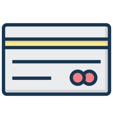 Kredi kartı izole vektör simgesi olduğunu kolayca değiştirme veya Edited olabilir.