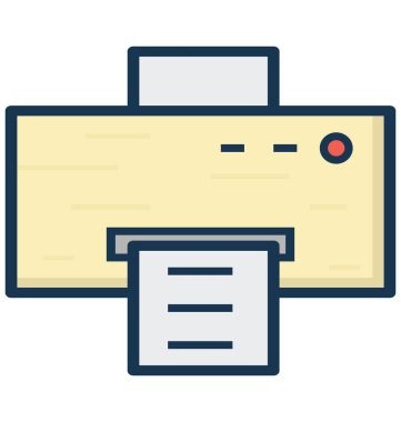 Yazıcı izole vektör simgesi olduğunu kolayca değiştirme veya Edited olabilir.