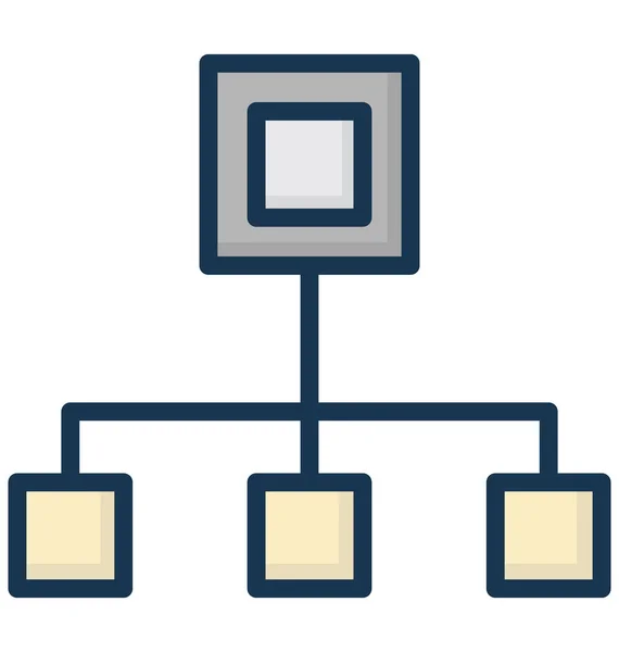 階層分離ベクトル アイコンことができる簡単に変更または編集 — ストックベクタ