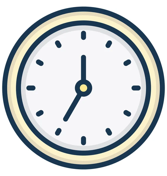 Relógio Isolado Ícone Vetor Que Pode Ser Facilmente Modificado Editado — Vetor de Stock