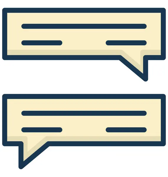 Chat Bubbles Isolated Vector Icon Can Easily Modified Edited — Stock Vector