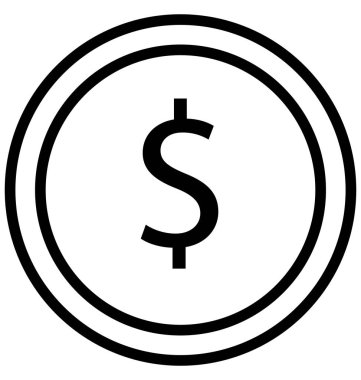 USD, doları izole vektör simgesi olduğunu çok kolay düzenlemek olabilir veya değişikliğin. 