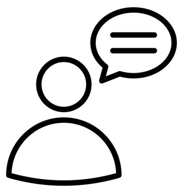 Kabarcık, izole vektör simgesi, çok kolay olabilir sohbet düzenlemek veya değişikliğin. 