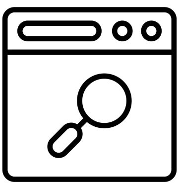 Tarayıcı, çok kolay olabilir izole vektör simge Düzenle veya değişikliğin Internet. 