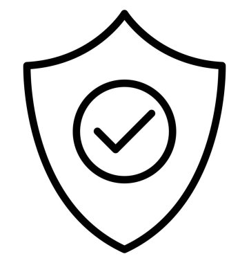 Onay işareti, izole vektör simgesi, çok kolay olabilir savunma düzenlemek veya değişikliğin. 