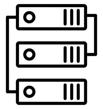 Hosting, izole vektör simgesi olduğunu çok kolay düzenlemek olabilir veya değişikliğin. 