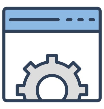 COG, izole vektör simgesi, çok kolay olabilir dişli düzenlemek veya değişikliğin. 