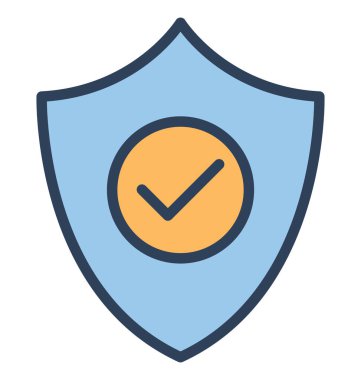 Onay işareti, izole vektör simgesi, çok kolay olabilir savunma düzenlemek veya değişikliğin. 