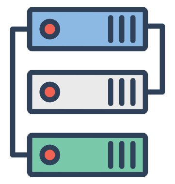 Hosting, izole vektör simgesi olduğunu çok kolay düzenlemek olabilir veya değişikliğin. 