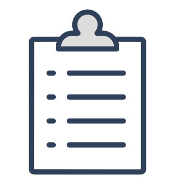 Denetim listesi, izole vektör simgesi, çok kolay olabilir Pano düzenlemek veya değişikliğin. 