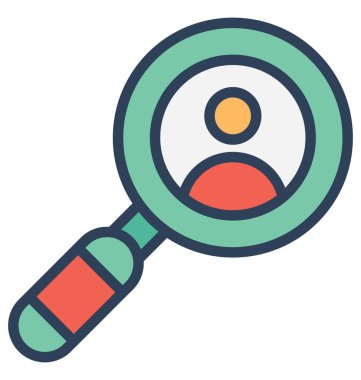 İstihdam arama, izole vektör simgesi olduğunu çok kolay düzenlemek olabilir veya değişikliğin. 