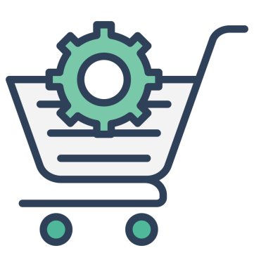 Sepeti, çok kolay olabilir izole vektör simge Düzenle veya değişikliğin. 