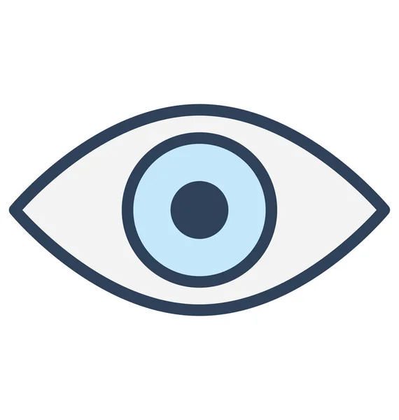 Vision Eye Isolated Vector Icon Can Very Easily Edit Modified — Stock Vector