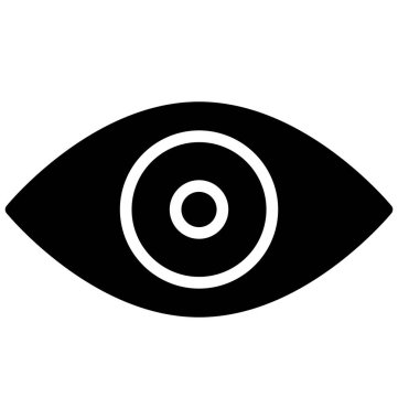 Vizyon, çok kolay olabilir göz izole vektör simge Düzenle veya değişikliğin. 