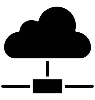 Veri bulut, bulut izole vektör simgesi olduğunu çok kolay düzenlemek olabilir veya değişikliğin. 