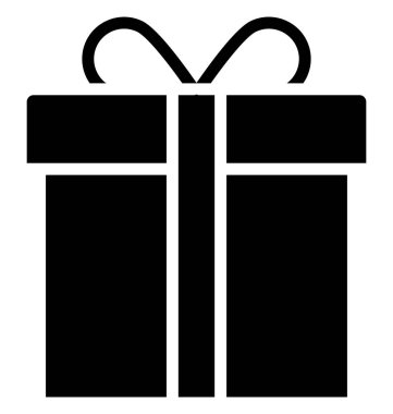 Kutusu, Noel hediye izole vektör simgesi, çok kolay olabilir düzenlemek veya değiştirilme tarihi. 