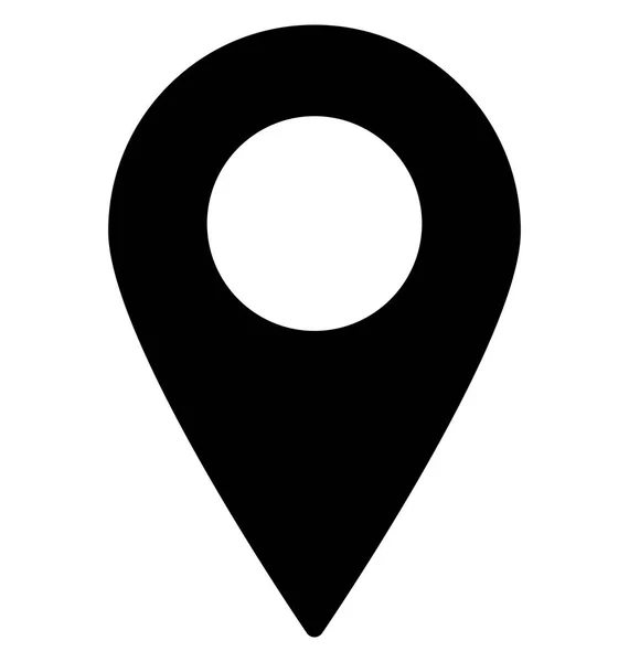 Gps Ubicación Icono Vectorial Aislado Que Puede Editar Modificar Muy — Vector de stock