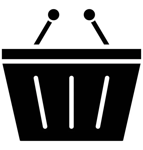 Basket Ecommerce Isolert Vektor Icon Som Lett Kan Redigeres Eller – stockvektor