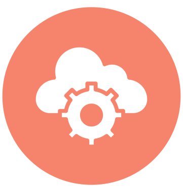 Gearwheel, bulut izole vektör simgesi olduğunu çok kolay düzenlemek olabilir veya değişikliğin. 