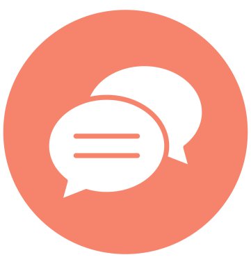 Sohbet, izole vektör simgesi, çok kolay olabilir kabarcık düzenlemek veya değişikliğin. 