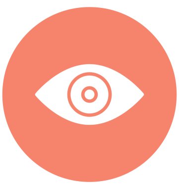 Vizyon, çok kolay olabilir göz izole vektör simge Düzenle veya değişikliğin. 