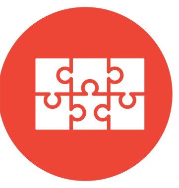 Yapboz, parça izole vektör simgesi olduğunu çok kolay düzenlemek olabilir veya değişikliğin. 