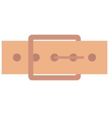 Kemer, kolayca değiştirilebilir veya düzenlenmiş izole vektör simge giyim.