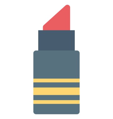 Dudak boyası, ruj izole vektör simge kolayca değiştirilen veya düzenlenmiş.