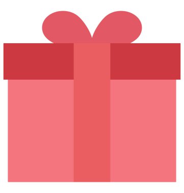 Kutusu, kutlama kolayca değiştirilebilir veya düzenlenmiş izole vektör simge.