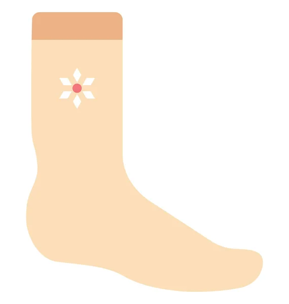 Socks Footwear Isolated Vector Icon Can Easily Modified Edited — Stock Vector