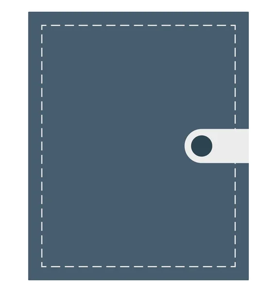 Portefeuille Billfold Icône Vectorielle Isolée Qui Peut Être Facilement Modifiée — Image vectorielle