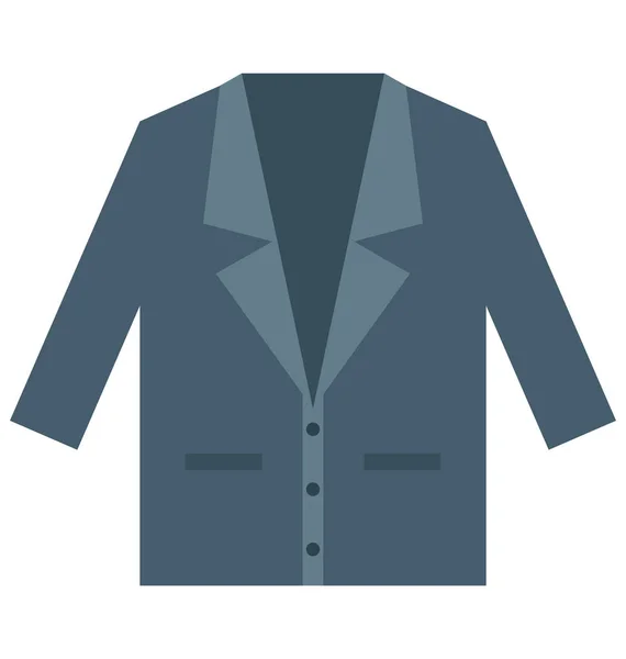 Blazer Ropa Icono Vectorial Aislado Que Puede Modificar Editar Fácilmente — Archivo Imágenes Vectoriales