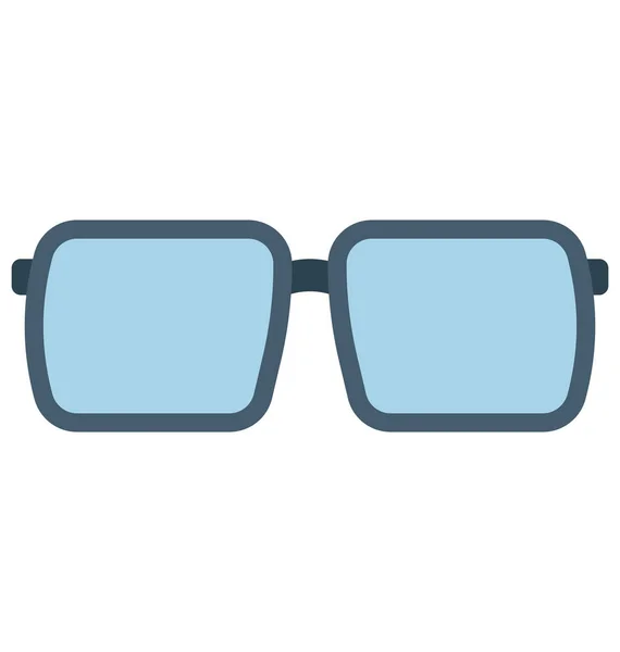 Gözlük Moda Kolayca Değiştirilebilir Veya Düzenlenmiş Izole Vektör Simge — Stok Vektör