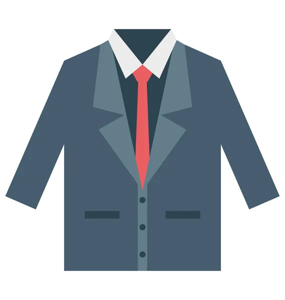 Robe Homme Affaires Vêtements Icône Vectorielle Isolée Qui Peut Être — Image vectorielle