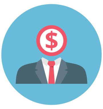 Muhasebeci renk izole vektör simgesi olduğunu kolayca yayına hazırlamak olabilir veya değişikliğin.