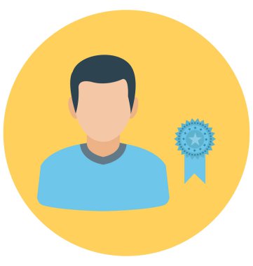 Kazanan renk izole vektör simgesi olduğunu kolayca yayına hazırlamak olabilir veya değişikliğin.