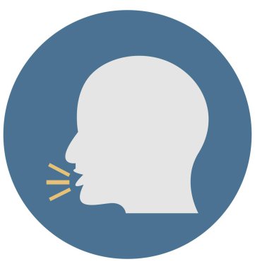 Kolayca izole vektör simge Düzenle veya değişikliğin renk konuşmak.